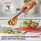 Pyrex Simply Store (9-Pack) Mixed Sized Glass Food Storage Set, Round & Rectangular Containers With Plastic Lids, BPA-Free, Dishwasher & Microwave Safe - size: 9 Pack