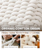 Small Macrame Woven Storage Baskets 2 Pack – Boho Cotton Rope Bins for Bathroom, Bedroom, Desk & Vanity Organizer – White & White, 7x5.5x5 Inches - color: White & White