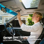 Homakover Garage Door Opener Holder for Visor, Carrying Case for Chamberlain LiftMaster Garage/Gate Door Opener Remote, Adjustable Visor Bag Gate Clicker Holder - size: Chamberlain LiftMaster