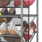 Whitmor 10-Tier Double Sided Shoe Cart, Gunmetal - size: 10-Tier,Gunmetal