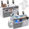 Ofiray-home 2pcs Bedside Caddy/Bedside Hanging Storage Bag for Bunk College Dorm Bed and Hospital Beds,Can be Placed Glasses,Water Bottle,Books,Mobile Phones,Keys,Dorm Room Essentials