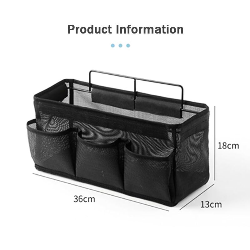 Bed Hanging Storage Bag，Bed Side Storage Pocket，Bunk Bed Hanging Storage Caddy with Hooks and Pockets for Bunk Beds Rails Book Phone Glasses Storage(Green (Bedside Model)) - color: Green (Bedside Model)