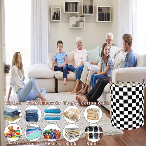 Waterproof Laundry Hamper Collapsible Laundry Basket Leather Handle Laundry Bag Large Clothes Storage Toy Organization for Bathroom Bedroom Laundryroom College Dorms (Hege-002) - color: Hege-002