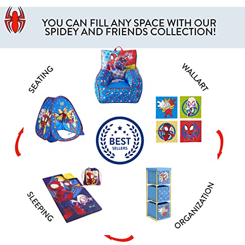 Marvel Spidey and His Amazing Friends Set of Two Spacious Collapsible Storage Cubes, 10"x10" - color: Spidey And His Amazing friends