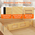 Lifewit 4" High 8 Pack Bamboo Drawer Dividers 43-54cm/17-21.5" Adjustable Wooden Drawer Organizer for Clothes/Utensils, Expandable Drawer Separator for Dresser/Kitchen/Bedroom/Office Organization - size: 4"H, 17-21.5"L