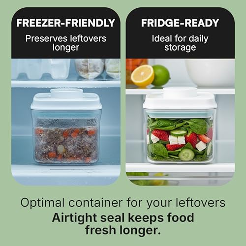 Bop Top Airtight Food Storage Containers with Lid 2 Cups / 16 oz | Kitchen Canister Sets | Air Tight Pantry Container | Pop Top Dry Food Storage Containers for Snacks, Sugar, Flour, Baking, Pasta - color: 16 oz