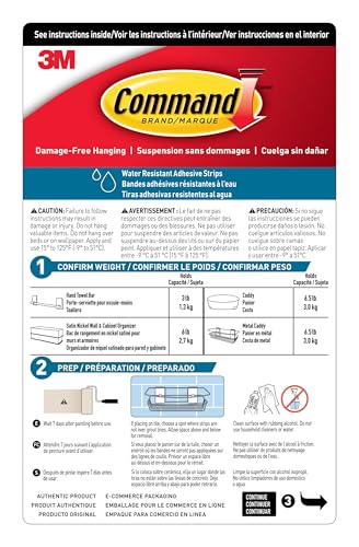 Command Shower Caddy Matte Black with Water Resistant Strips, Bathroom Organizer, Holds up to 6.5 lbs - color: Matte Black, size: 13"D x 6.38"W x 4.25"H