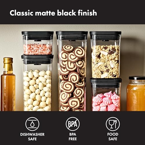 OXO Good Grips 5 Piece Matte Pop Container Set - Matte Black - color: Matte Black, size: Set
