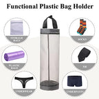 TOGETRUE Plastic Bag Holder, Mesh Grocery Bag Holder Hanging Storage Bag Dispenser (Grey 2 Packs) - color: Grey 2 Packs