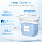 Lifewit Laundry Pods Container with Pop-up Lid, Laundry Room Organization, Dryer Sheet Holder for Washing Powder Scent Booster Beads, 2700 ml/0.72gal,2 Pcs - style: 0.72gal