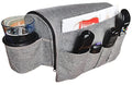 Couch Cup Holder Caddy - Armchair Caddy Remote Control Holder Armrest Organizer Recliner or Sofa - Anti Slip Arm Rest for Drink 5 Pockets for Snacks Gray (6 Inches) - size: 6 Inches
