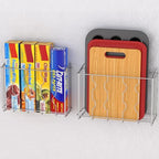 Simple Houseware Over the Cabinet Door Organizer Holder 2 Pack 13.5" Wx4.25 Dx18.5 H and 12.5" Wx3.6 Dx18.5 H Silver - size: 2 Pack