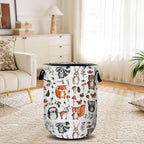 Cute Woodland Animal Laundry Basket, Laundry Hamper Collapsible Oxford Cloth with Handle Clothes Toy Storage Bin for Bathroom Laundry Room Bedroom 15.7 X 20 Inch - color: Cute Woodland Animal
