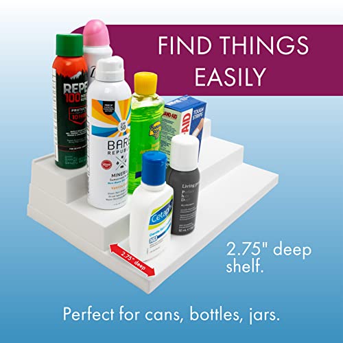 Dial Industries Adjustable 3 Tier Expandable Shelf Spice and Seasoning Jars Kitchen Countertop and Cabinet Rack Organizer - size: Spice
