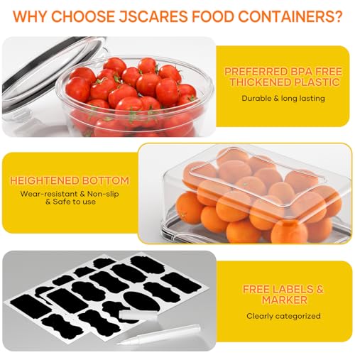 52 PCS Food Storage Containers with Lids Airtight (26 Lids & 26 Containers)- Reusable Plastic Leakproof Meal-Prep Container for Kitchen Storage Organization Microwave/Dishwasher Safe with Labels & Pen - color: 26 Pack