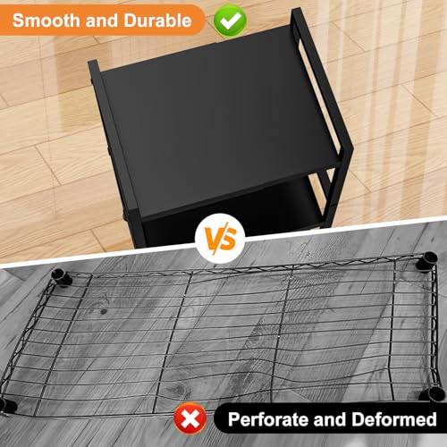 3-Tier Expandable Storage Shelves, 110LBS Heavy Duty Metal Shelving Unit, Adjustable Laundry Room Organization and Storage Shelf Rack,Ideal Narrow Bathroom Kitchen Laundry Room Organizer,Free-Standing - size: 3 Tier：11.8"D x 15.8"W x 31.5"H