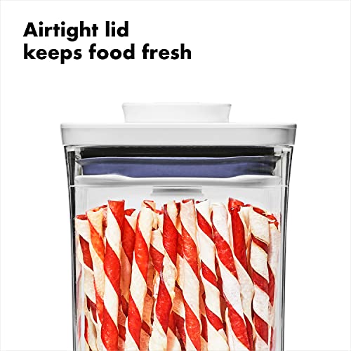 OXO Good Grips Pet POP – 1.1 Qt/1 L | Ideal for up to 1lb of treats | Airtight Dog and Cat Food Storage Container | BPA Free - size: Pet POP 1.1 Qt