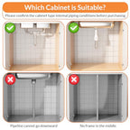 Expandable Under Sink Organizer with 5-Level Height Adjustment,2 Tier Under Sink Organizer Pull-Out Under Sink Drawers Cabinet Organizer for Kitchen & Bathroom Storage,Black,Large - size: large