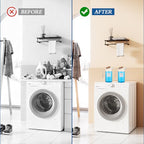 2 Sets Liquid Laundry Detergent Dispenser with Lables, 60oz Glass Laundry Detergent Dispenser, Ideal for Laundry Room Organization and Storage, for Bleach, Fabric Softener, Laundry Soap Dispensers