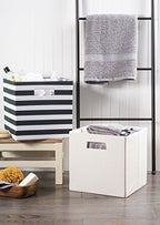 DII Poly-Cube Storage Collection Hard Sided, Collapsible Solid, Large, Off White - color: Off White, size: Large Square, 13x13x13"