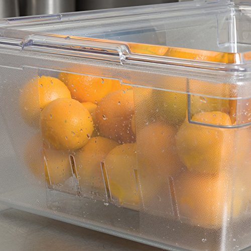 Rubbermaid Commercial Products Food Storage Box/Tote for Restaurant/Kitchen/Cafeteria, 12.5 Gallon, Clear - color: Clear, size: 12.5 Gal, style: Container