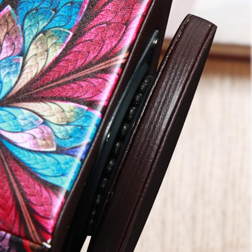 YAPISHI Remote Control Holder TV Remote Caddy for Table, 360 Swivel Nightstand Organizer for Bedroom Accessories/Bedside Remotes/Media Controllers/Office Supplies, Home Decorations for Living Room - color: Flower Fractal