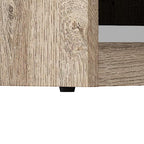 Bestar Cielo Closet Organizer, 20-inch Rustic Brown and White Wardrobe for Bedroom, Mudroom, Entryway, or Kitchen Pantry - color: Rustic Brown and White