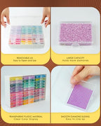 YBUTVY Diamond Art Trays with Lids, 60PCS Diamond Painting Trays with Lids ＆ Diamond Art Storage, Diamond Painting Accessories for Beads (2 Packs) - size: 2 pack (60pcs)