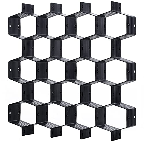 Honeycomb Separator Adjustable Drawer Organizer Divider for Underwear Belt-Scarf Socks Organizer (Black) - color: Black