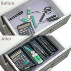 BYCY Office Drawer Organizers Bins Junk Drawer Organizers Tray Storage Dividers for Office Desk Dress Makeup (13pcs 2Size) - size: 13pcs 2Size