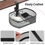 Under Desk Storage Drawer Organizer, Clamp on Under Table Shelf Hanging Desk Mount Tray Attachable Drawer Basket for Home Office Desktop Clutter Management Space Saving