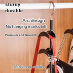 Purse Organizer Purse Organizer for Closet Purse Hanger-360 °Rotation,Curved Design, No Fear of Deformation of The Bag Strap，Premium and Smooth Purse Hook (Black 1 Piece) - size: Black 1 piece