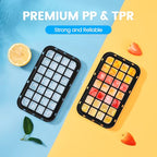 PHINOX Ice Cube Tray with Lid and Bin, 3 Pack Plastic Ice Cube Tray Molds, 84 pcs Ice Trays for freezer, Chilling Drinks, Whiskey & Cocktails, with Ice Container and Ice Scoop, BPA-Free - color: Black, size: 0.8"-3tier