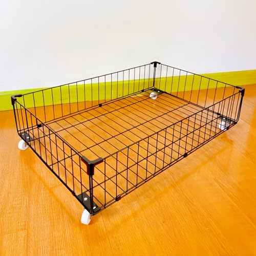 4 Pack Larger Under Bed Storage With Wheels,Rolling Under Bed Drawer,Under Bed Shoes Storage,Open Design, Large capacity,Suitable For Various Storage