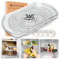 NOSTA Home Rotating Lazy Susan for Refrigerator - Square Lazy Susan - Refrigerator Lazy Susan Organizer - Rotating Fridge Organizer - Large (16.5x11) - size: Large (16.5in x 11in)