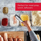 Rubbermaid Brilliance BPA Free 44-Piece Food Storage Containers Set Airtight Leak-Proof with Lids for Meal Prep Lunch and Leftovers - size: 44-Piece
