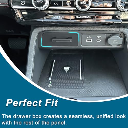 PIMCAR Storage Drawer Tray for 2023-2025 2026 Honda Pilot/2026 Honda Passport Accessories Center Console Organizer Secret Compartment Extra Storage (Not Fit for 2017-2026 Ridgeline)