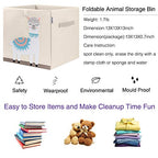 Foldable Animal Cube Storage Bins Fabric Toy Box/Chest/Organizer for Kids Nursery, 13 inch (Llama) - color: Llama