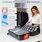 BoxLegend 20 Pack Travel Vacuum Storage Bags with Wireless USB Electric Pump (1200mAh) 4 Sizes for Luggage, Suitcase & Backpack Must-Have Travel Essentials Save 80% Space for Clothes & Packing - size: TRAVEL 20 PACK-Electric Pump