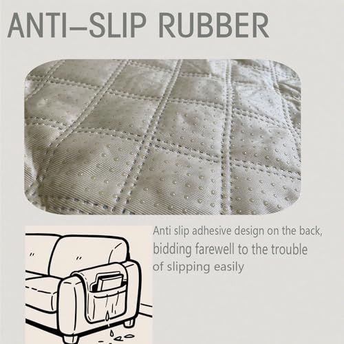 Remote Control Holder for Couch, Armchair Caddy for Recliner Sofa Armrest Organizer, PU Waterproof Non-Slip Bedside Storage with 5 Pocket for Cell Phone TV Remote Magazine Tablet Glass Black - color: Black