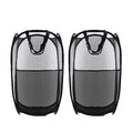 Collapsible Pop Up Laundry Hamper, Extra Large Mesh Foldable Laundry Basket Bag, 28" x 16" x 16", 2 Pack (Black) - color: 2P Black