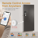 120-Key Smart Key Lock Box Wall Mount – Commercial Key Cabinet with App, Keypad, Bluetooth & WiFi Unlock (Sold Separately), Access Log Tracking, Key Management System for School, Office - size: 120 Key(Smart)