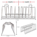 Pot Lid Organizer, Kitchen Pot Lid Rack Holder, Rest Cutting Board, Baking Sheet, Stainless Steel (Silver, 1) - color: Silver