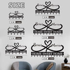 Dyoart Personalized Couple's Name Key Rack, Wall Mounted Metal Key Holder for Housewarming Gifts,ignent Bedding - color: 01 Heart