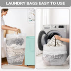 Goodpick Rolling Laundry Basket with Wheels 2-Pack, 75L Large Collapsible Laundry Hamper with Removable Wash Bag Space for living room, Blue - color: Blue 2-Pack
