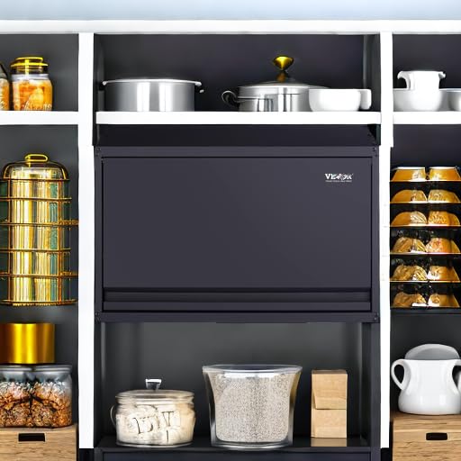 VEVOR Metal Storage Cabinet, 120lbs Load Capacity per Shelf, 20'' Tall Wall-Mounted Powder-Coating Steel Garage Cabinet with Adjustable Shelf, Press to Close & Open Door Perfect for Office Garage Tool - style: Flip up 20"