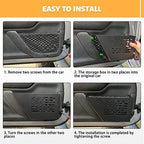 MAIKER Metal Front Door Storage Box, Door Side Insert Organizer Box Pockets for 2007-2018 Jeep Wrangler JK JKU 2/4 Door 2pcs(Black) - size: JK/JKU Front