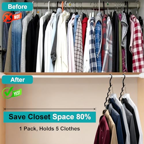 Closet Organizers and Storage,Upgraded Organization and Storage Clothes Hanger,10 Pack College Dorm Room Essentials,Sturdy Space Saving Hangers for Thick Clothe - size: 10Pack
