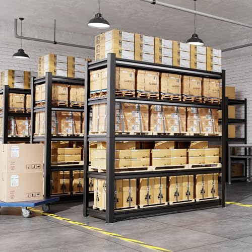 78" H Garage Shelving Heavy Duty Storage Shelves, 5-Tier Adjustable Metal Shelving Unit, Utility Garage Organizer Shelf for Basement, Pantry, Warehouse, Supermarket, 45.6" W x 19.7" D x 78" H - size: 5-Wire-19.7"Dx45.6"Wx78"H