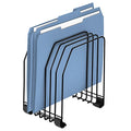 Fellowes Workstation File Organizer, 7 Section, Wire, Black (68112) - size: Holds letter or legal size files.